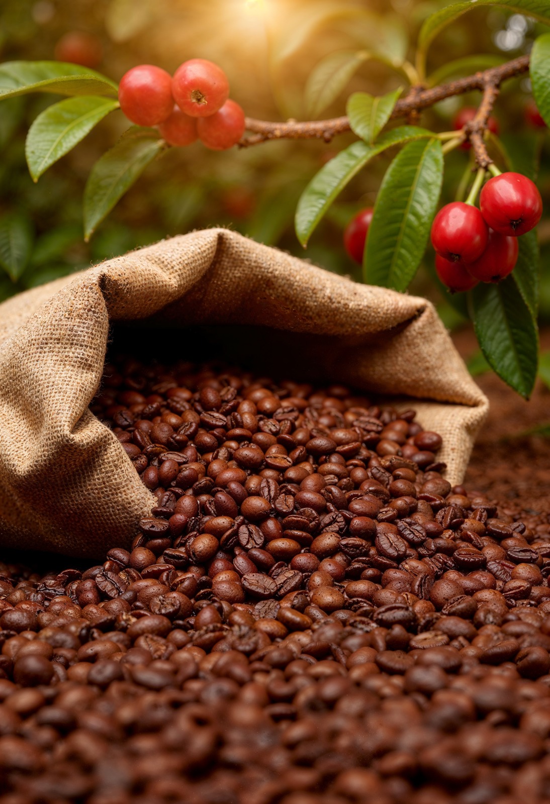 Granos de café de origen